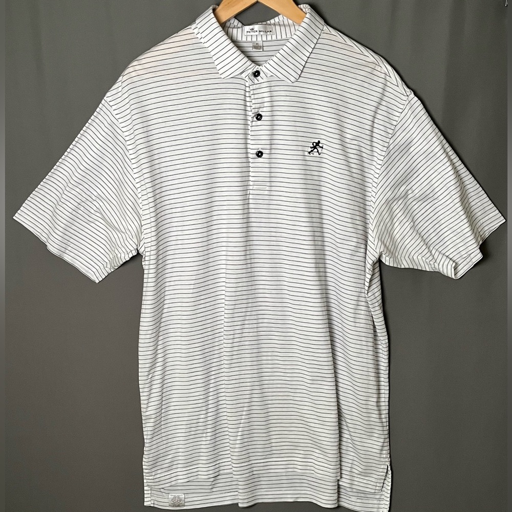 Peter Millar XL Striped Summer Comfort Golf Polo